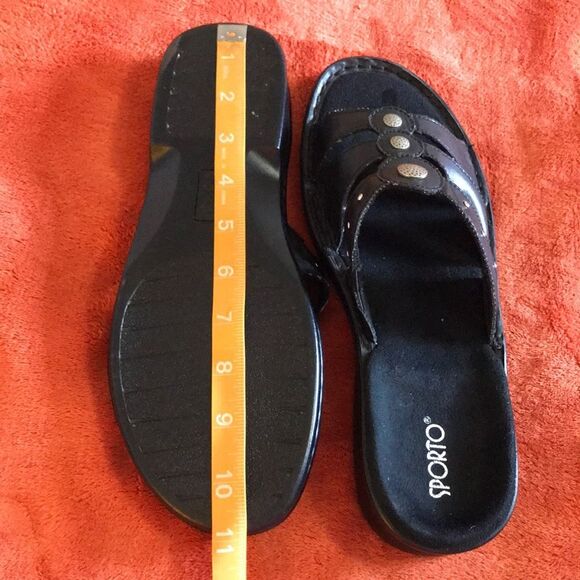 SPORTO WOMEN SHOES SADALS BLACK SIZE 10 - Picture 5 of 8